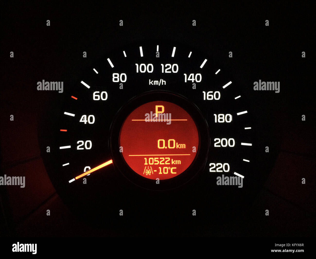 Car speed meter instrument board Stock Photo Alamy