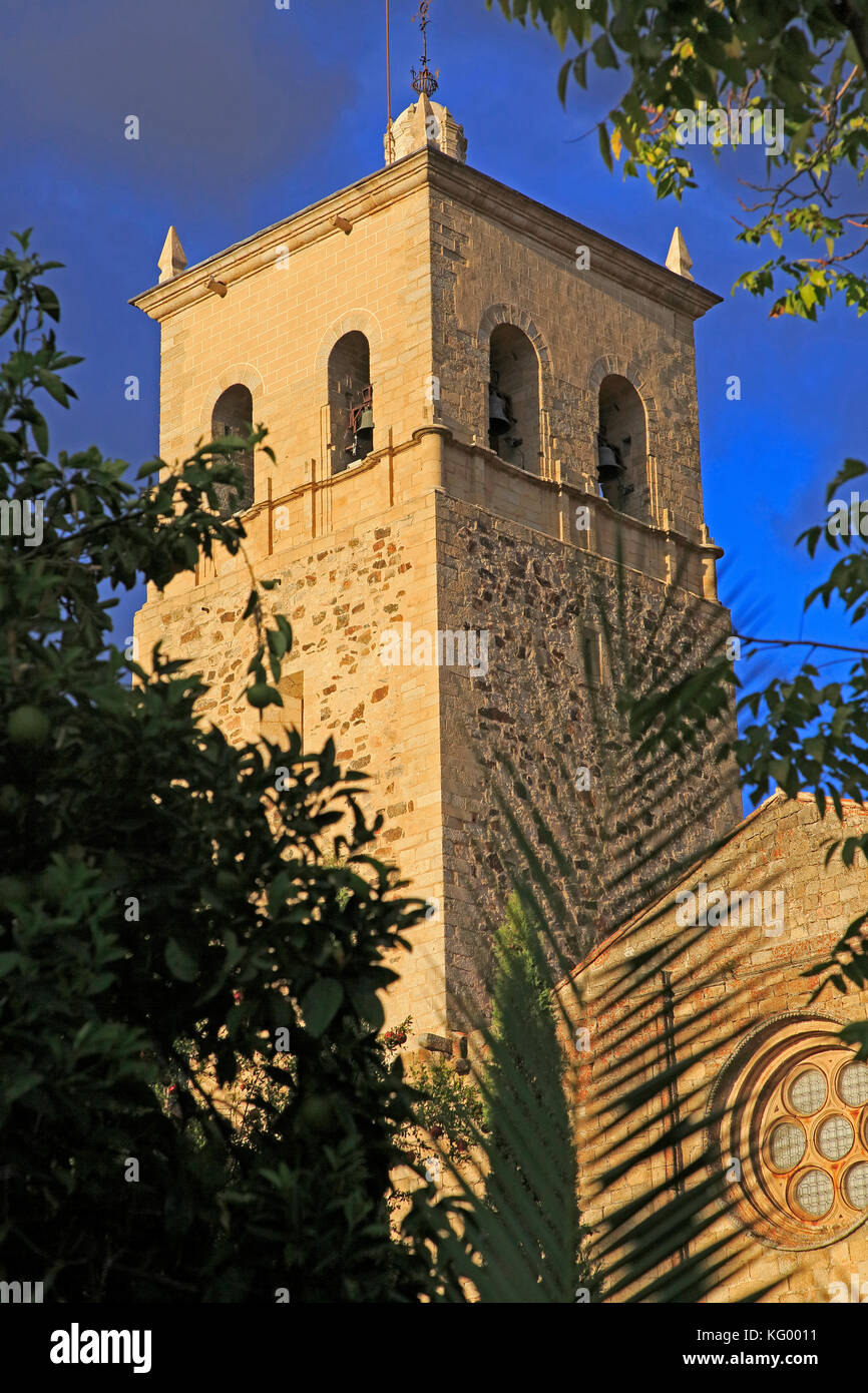 Iglesia de Santa Maria la Major church, medieval town of Trujillo, Caceres province, Extremadura, Spain Stock Photo