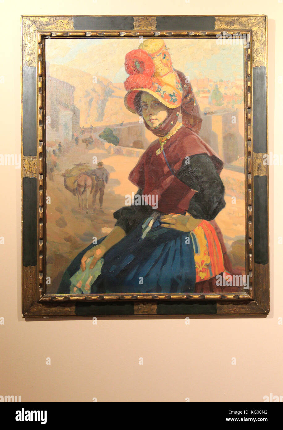 'Campesina de Monthermoso' 1917 by Santiago Martinez Martin (1890-1979) in the the museum, Caceres, Extremadura, Spain Stock Photo