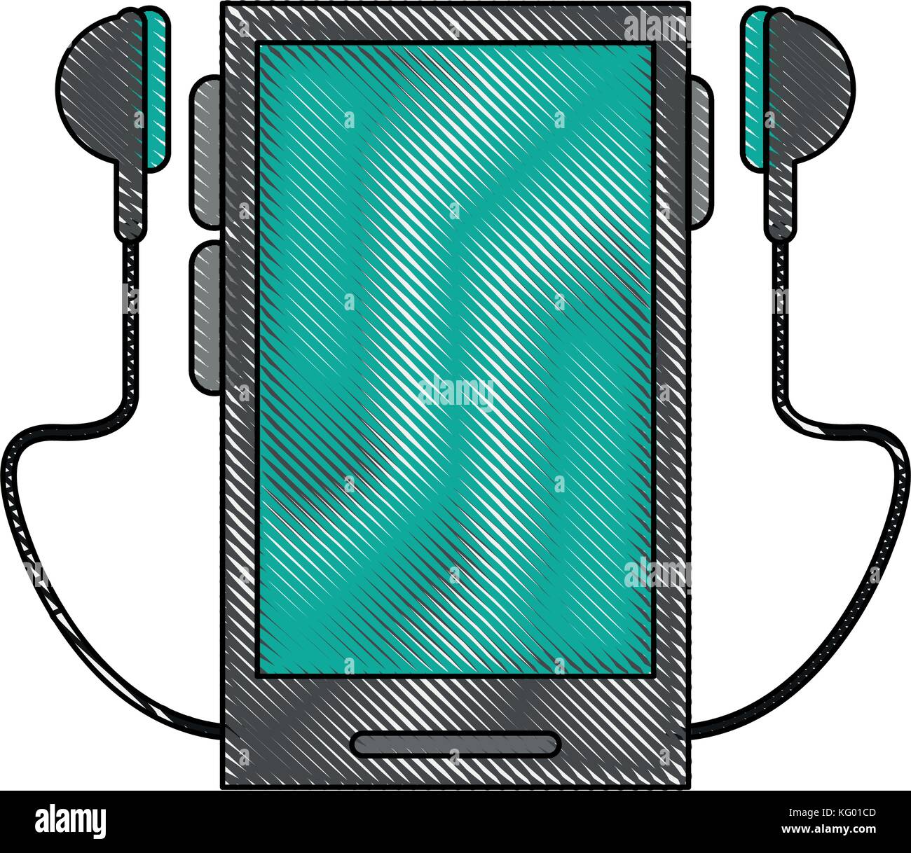 Smartphone earphones music Stock Vector Image & Art - Alamy