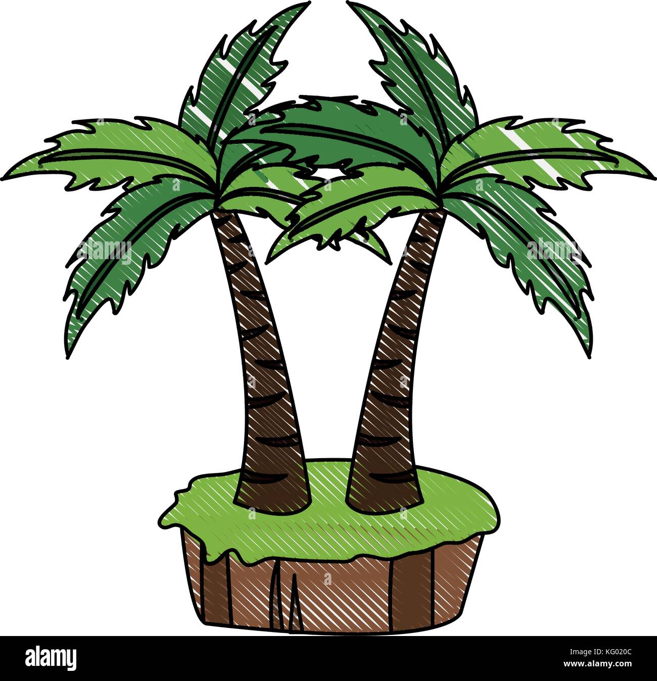 Palms tree isolated Stock Vector Image & Art - Alamy