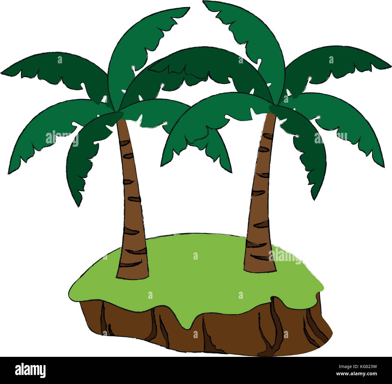 Palm tree isolated Stock Vector Image & Art - Alamy
