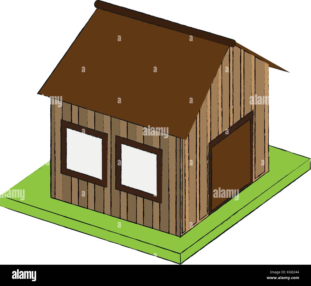Wooden house real estate Stock Vector Image & Art - Alamy