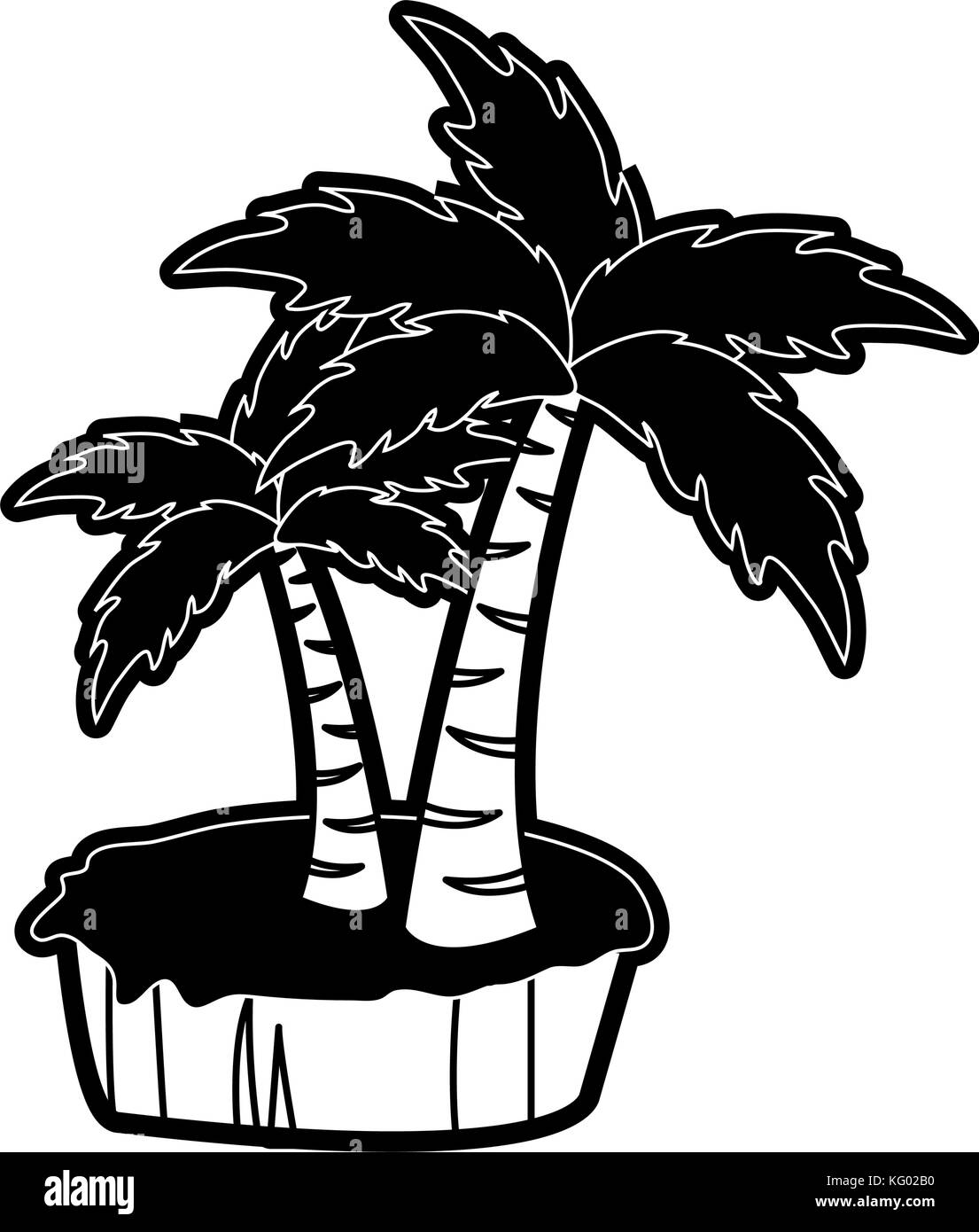 Palms tree isolated Stock Vector Image & Art - Alamy