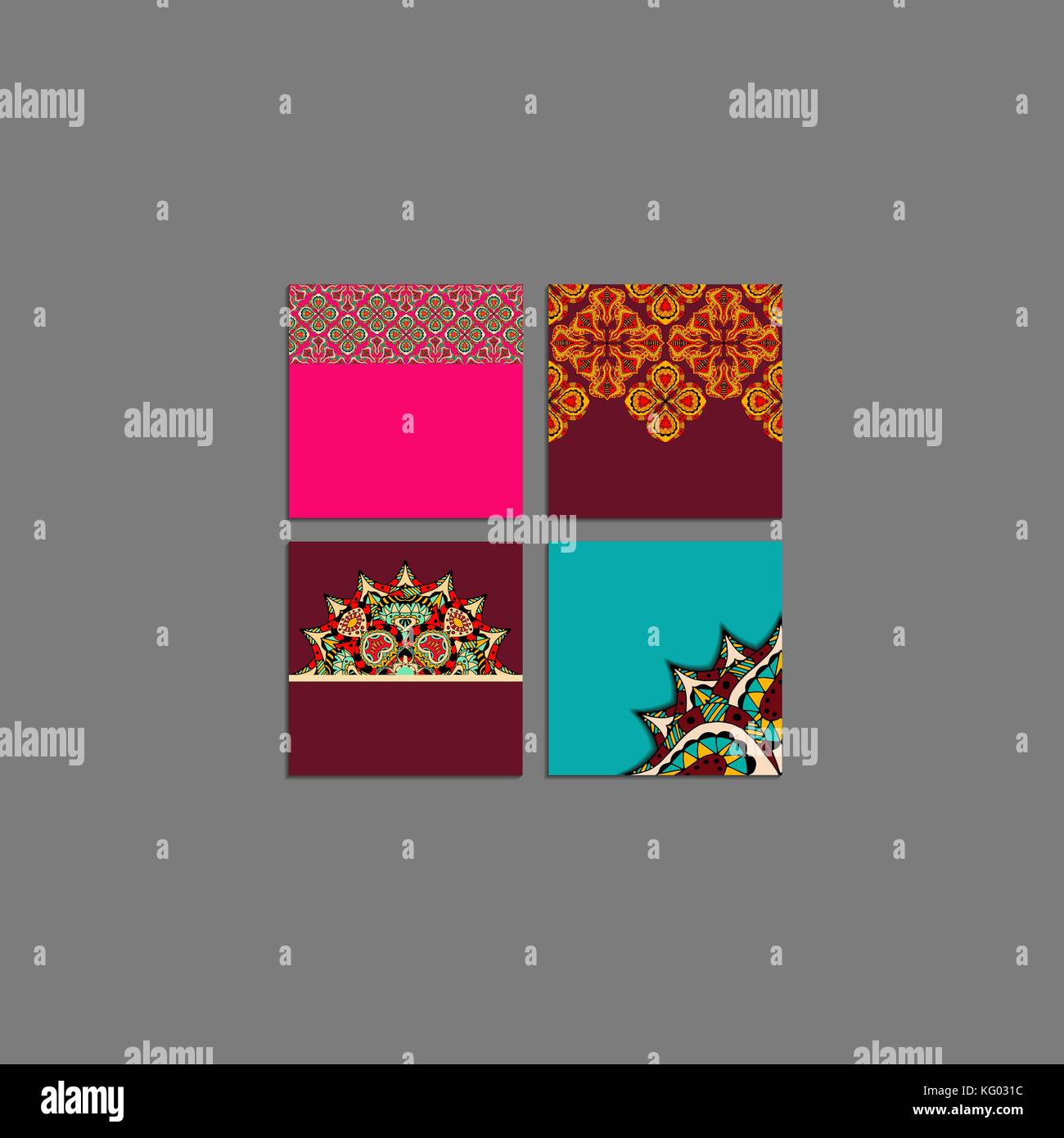 Hand drawn backgrounds of Vintage decorative elements Stock Vector ...