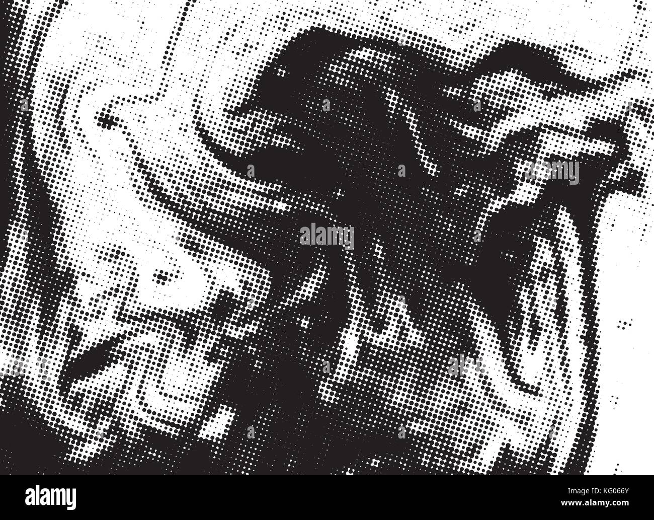 Black and white grunge texture. Abstract halftone background. Vector ...