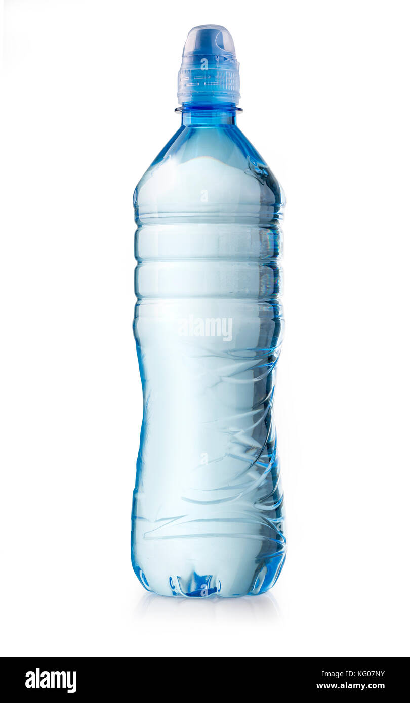 plastic water bottle isolated on white background with clipping path ...
