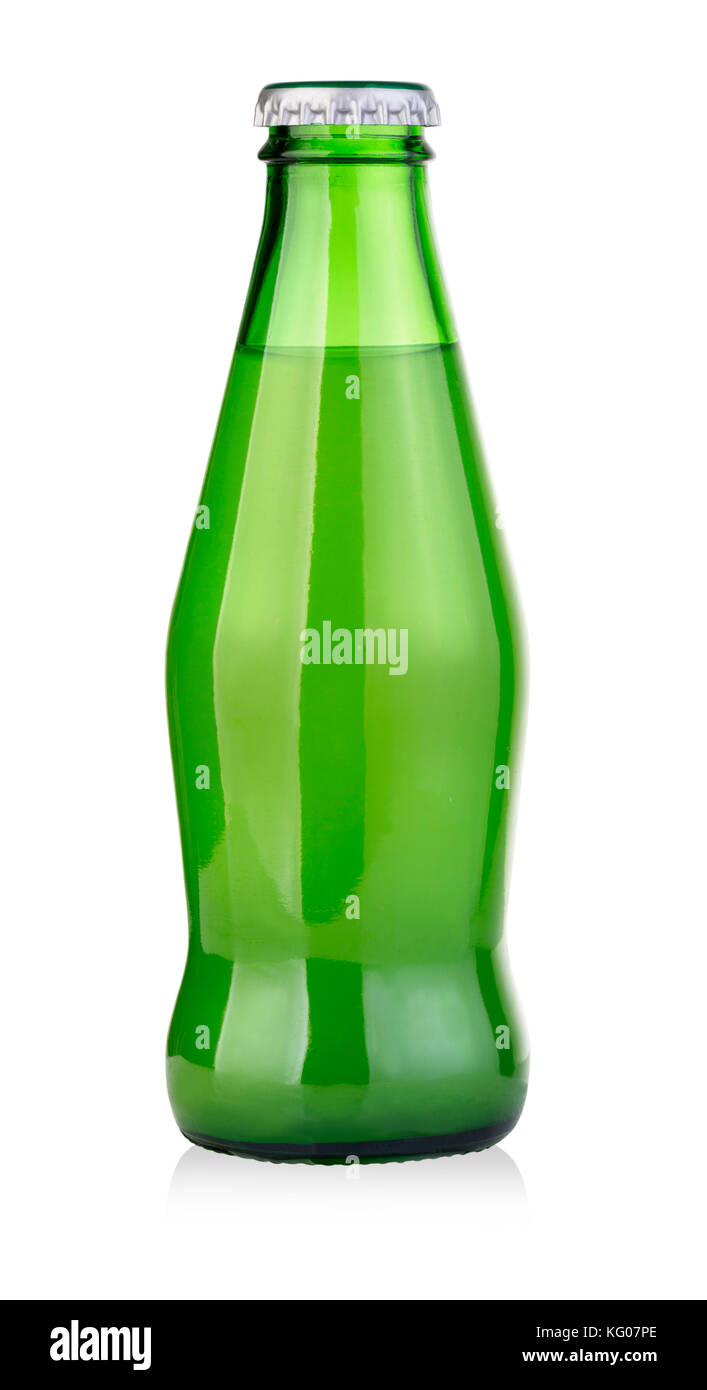 green drink bottle isolated on white with clipping path Stock Photo Alamy