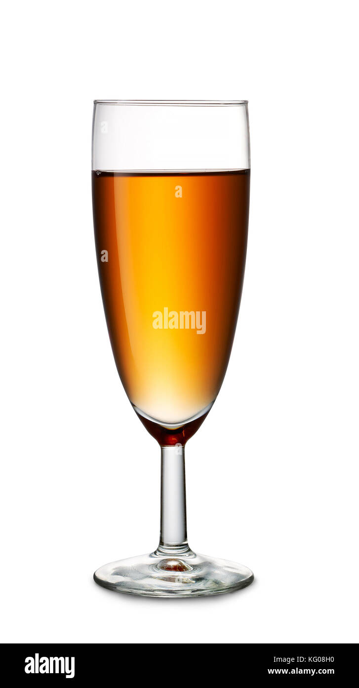 glass of wine, filled with typical Spanish wine isolated Stock Photo