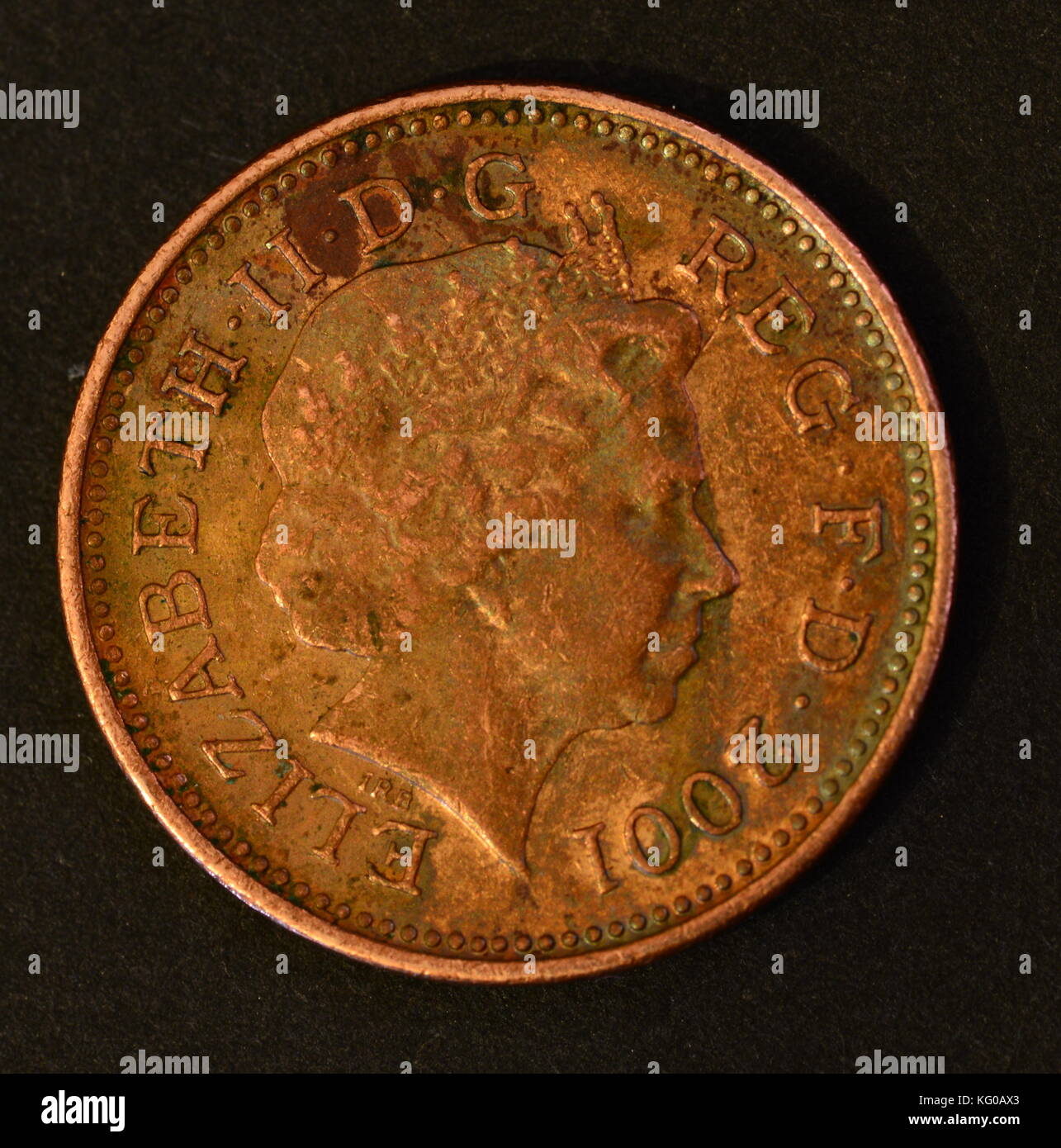 One Pence coin Stock Photo