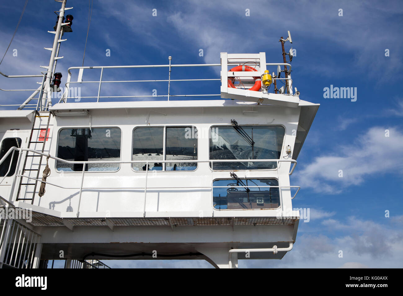 Red funnel Isle of Wight ferry back to Southampton Stock Photo Alamy