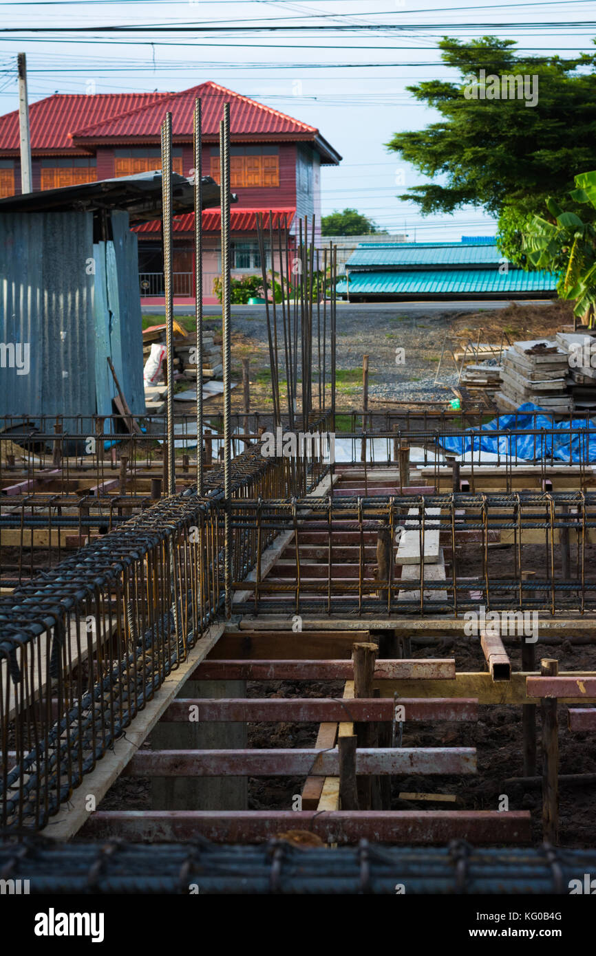 steel bar reinforcement concrete for construction Stock Photo Alamy
