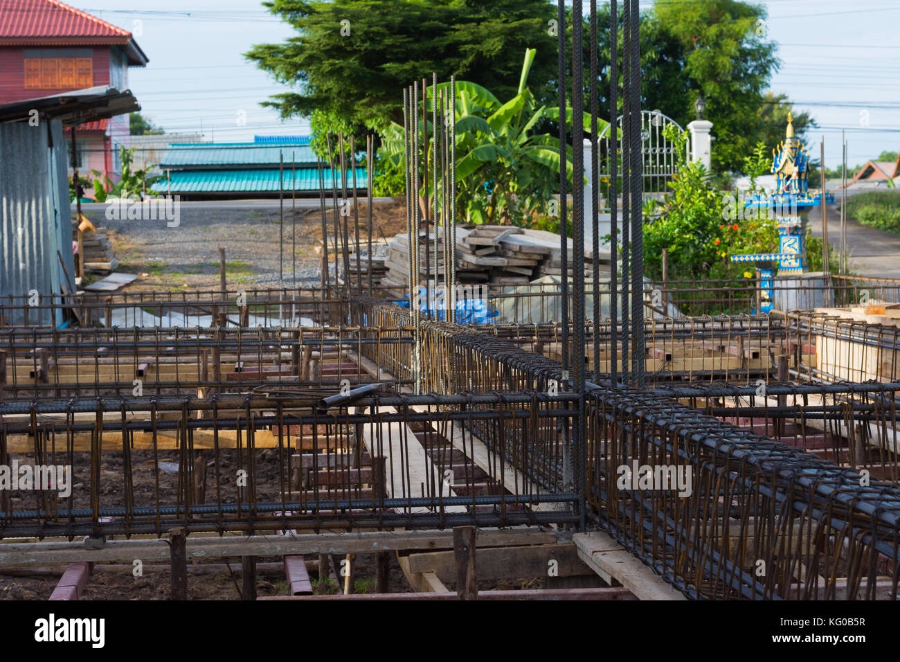 steel bar reinforcement concrete for construction Stock Photo Alamy