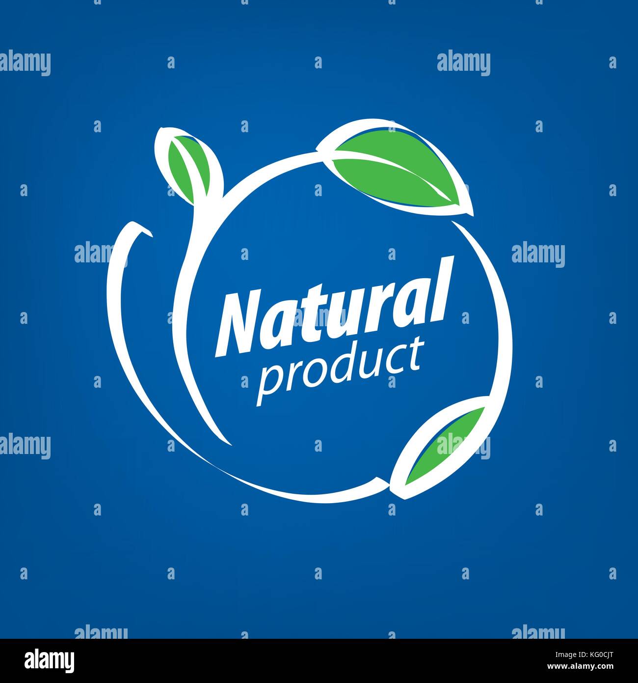 Natural product logo Stock Vector