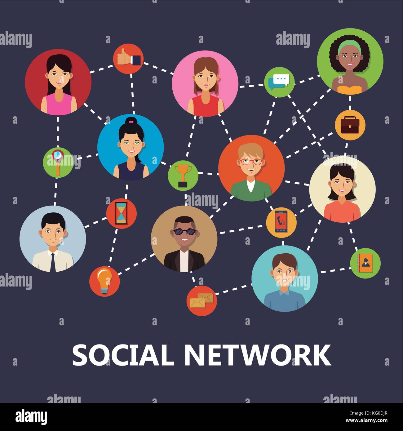 Social network icons Stock Vector Image & Art - Alamy