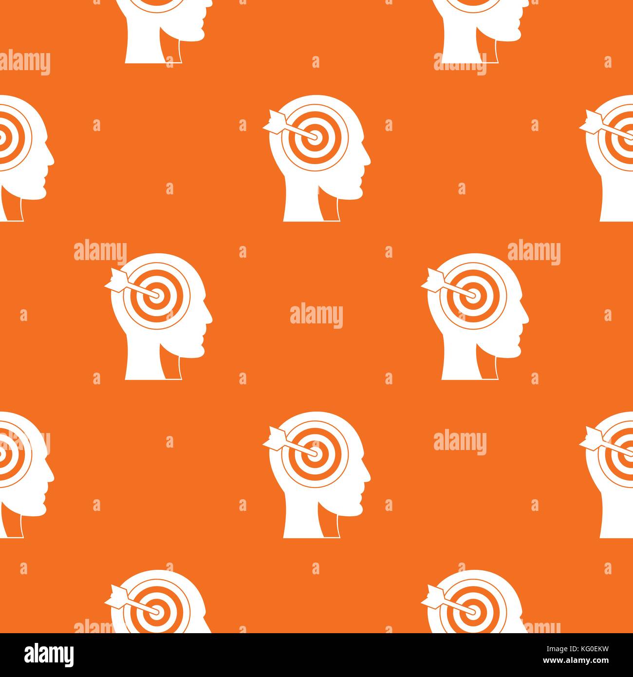Target in human head pattern seamless Stock Vector Image & Art - Alamy