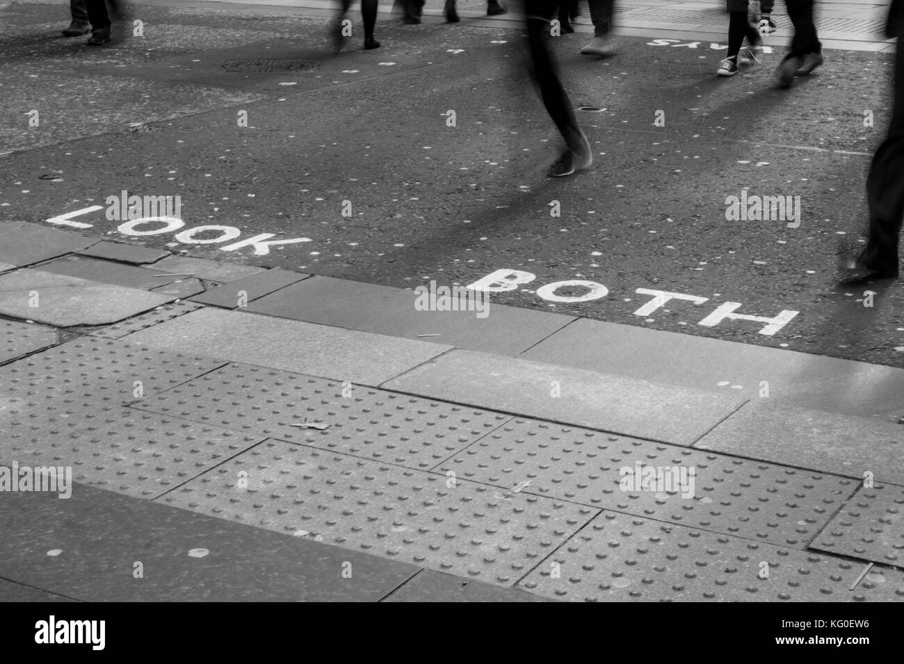 Glasgow street sign Black and White Stock Photos & Images Alamy