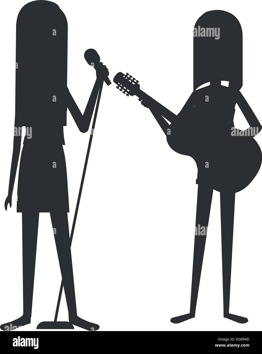 women singing and playing guitar Stock Vector Image & Art - Alamy