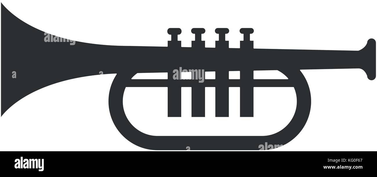 trumpet instrument isolated icon Stock Vector Image & Art - Alamy
