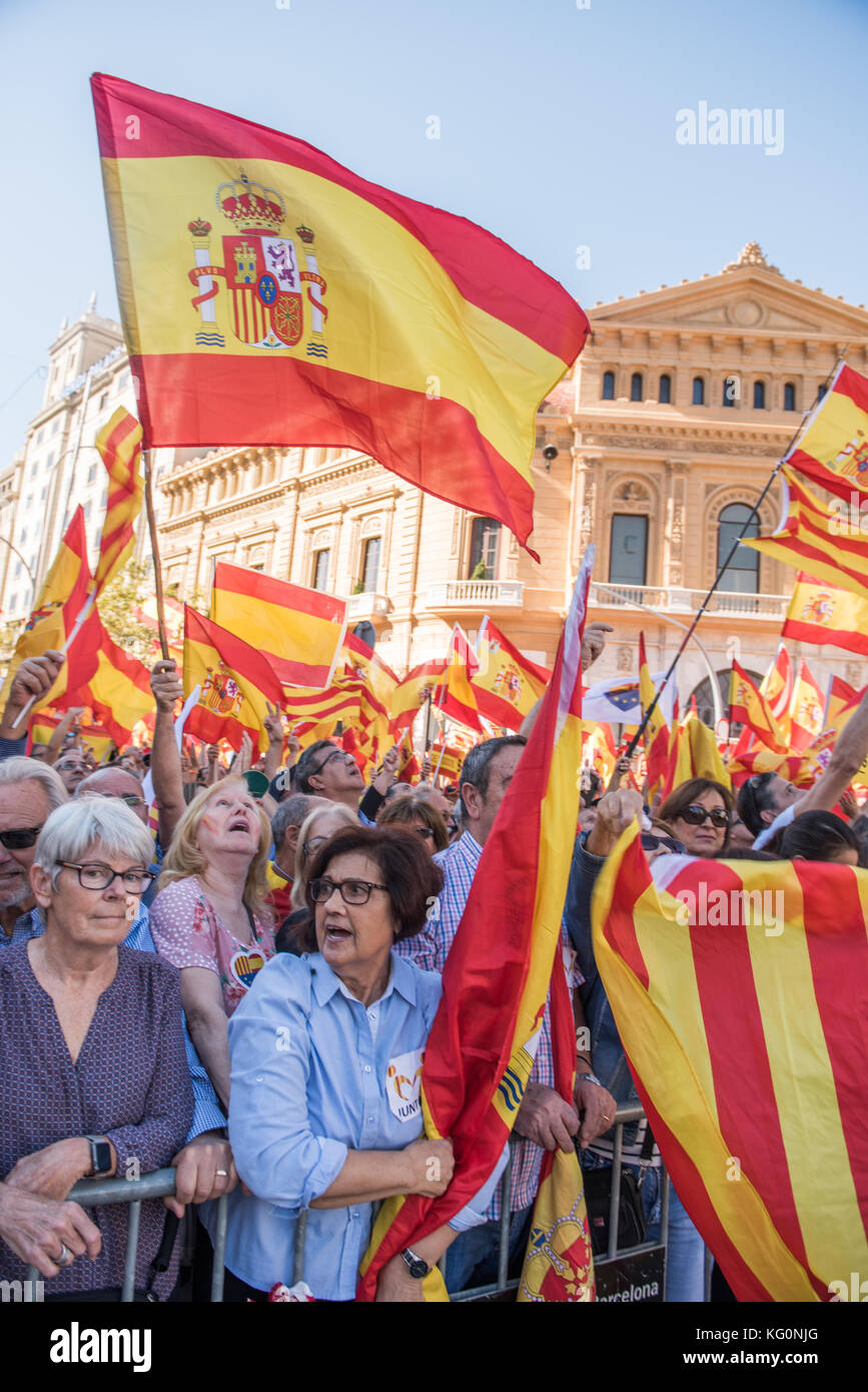 protesting people in Barcelona, Spanish, Espana, Spain, Catalonia Stock ...