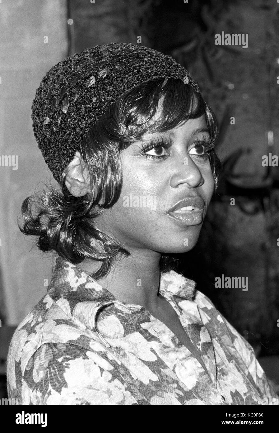 Cindy Birdsong, of the American pop group The Supremes Stock Photo
