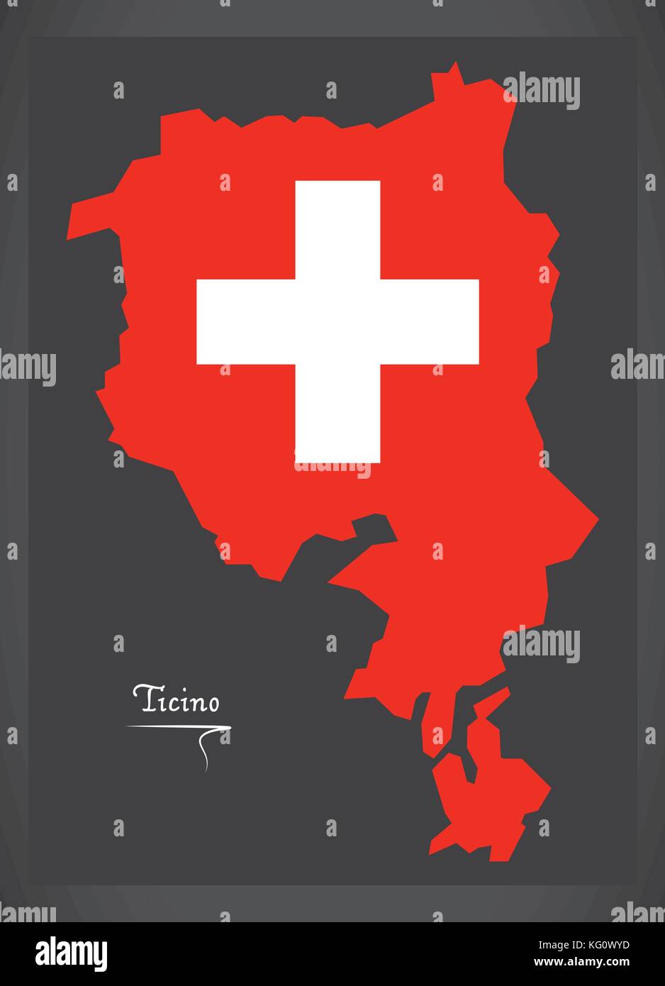 Ticino map Stock Vector Images - Alamy