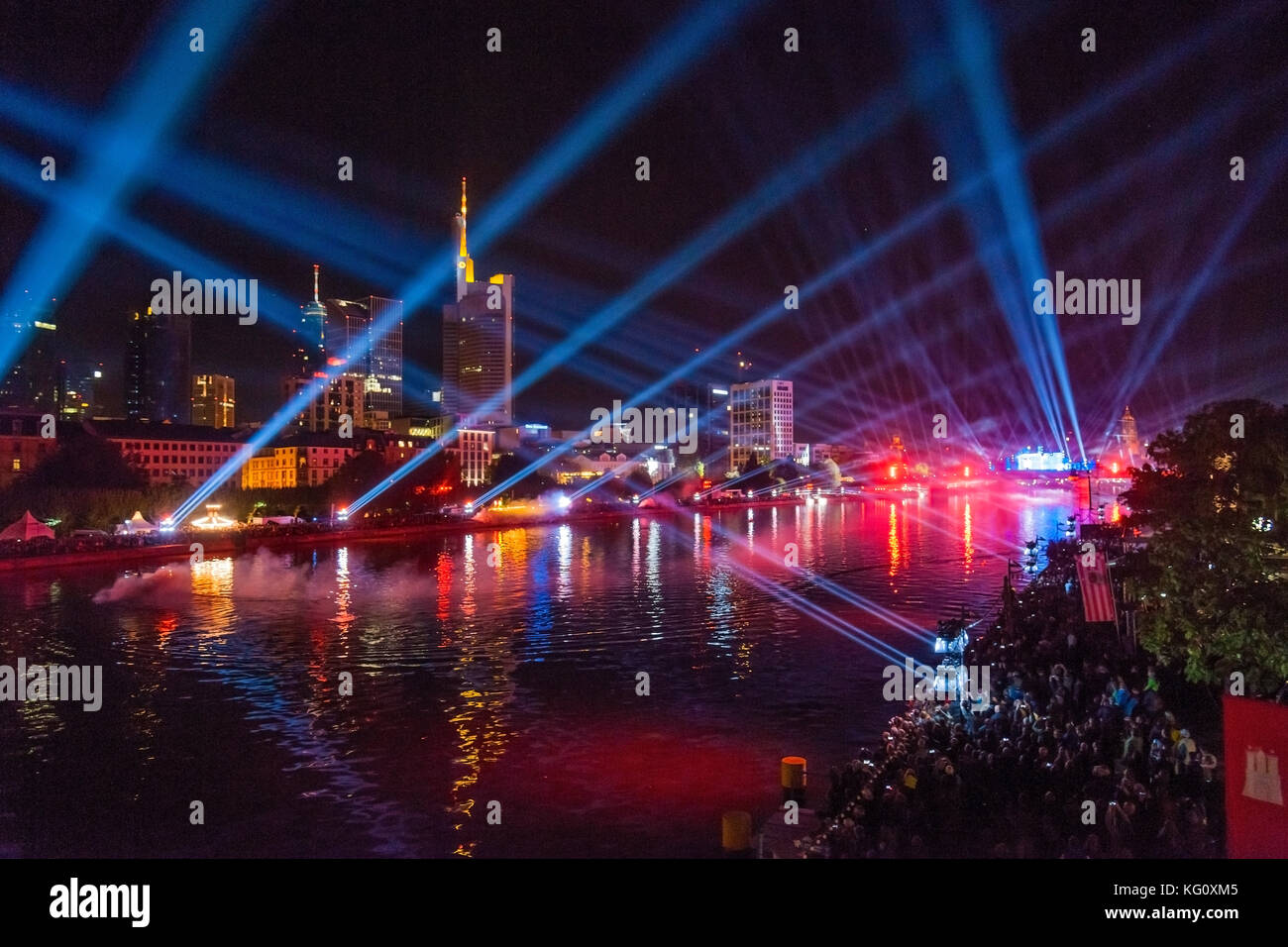 Frankfurt am Main, Hessen, Germany :  Feier 25 Jahre Deutsche Einheit Stock Photo