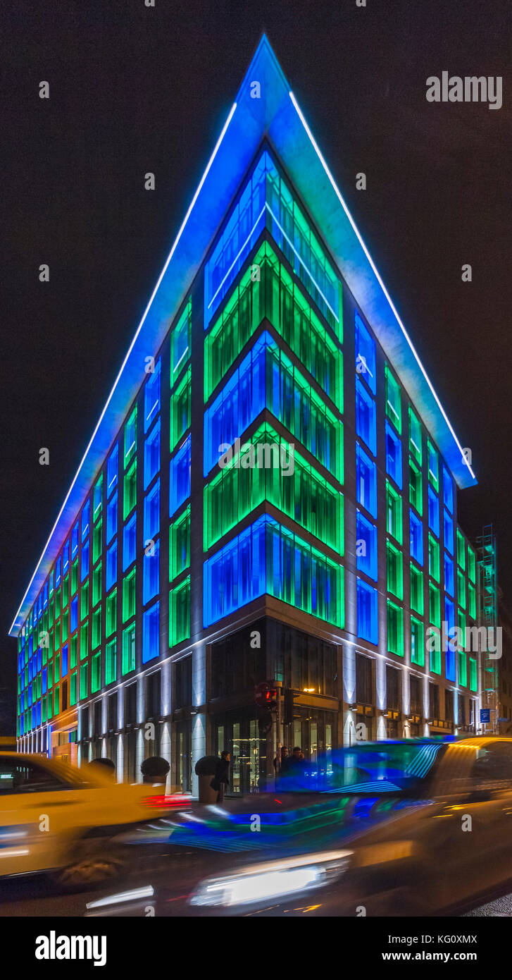 Frankfurt am Main, Hessen, Germany :  Luminale 2016 :  Bankhaus Metzler Stock Photo