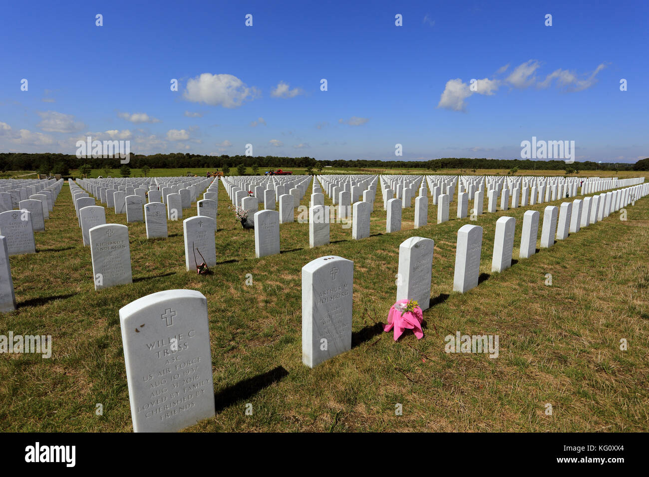 Calverton National Cemetery Calverton Long Island New York Stock Photo 