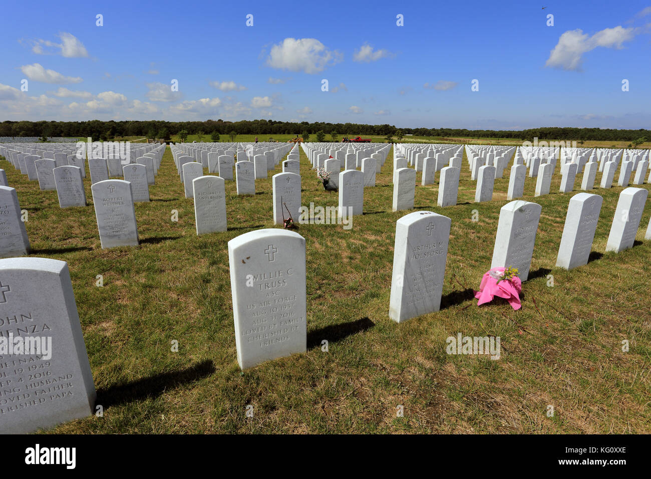 Calverton National Cemetery Calverton Long Island New York Stock Photo