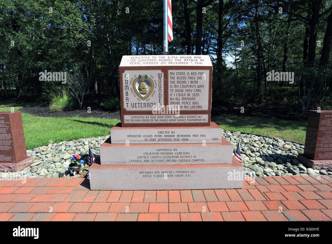 Pearl Harbor monument Calverton National Cemetery Long Island New York