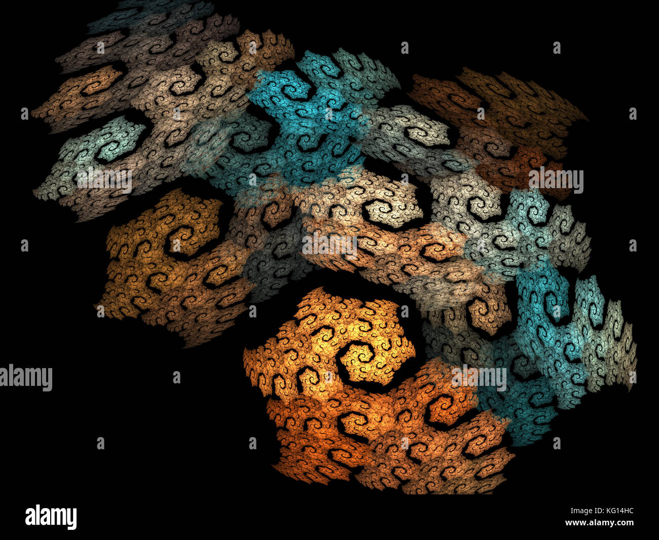 Complex pattern is a computer generated image for elegant background o ...