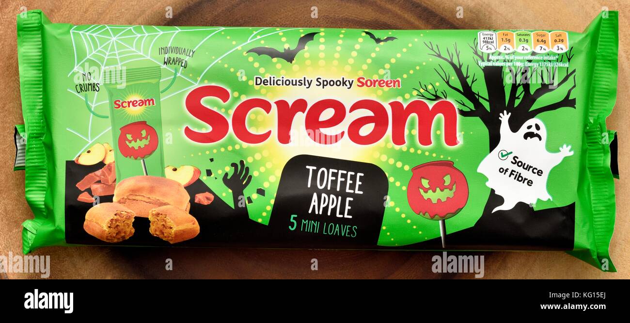 Soreen scream toffee apple 5 mini loaves Stock Photo