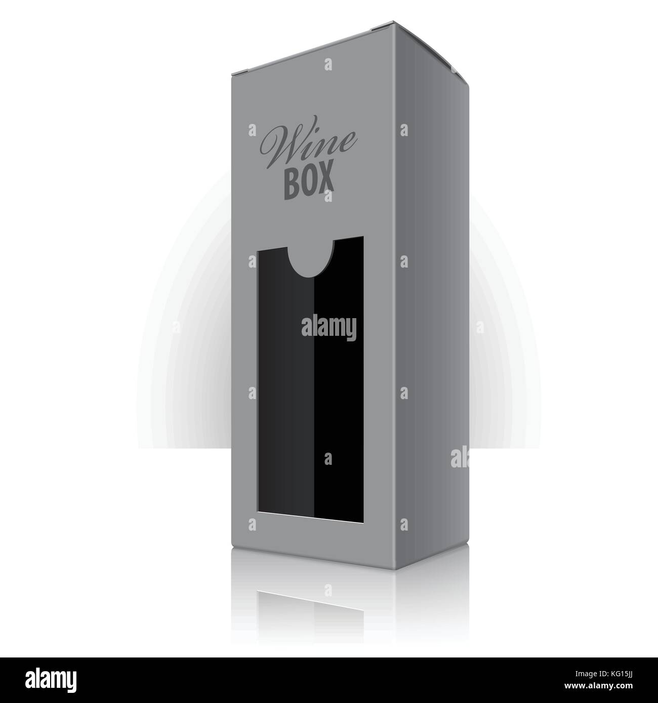 Grey packaging box for wine bottles. Vector Stock Vector Image & Art