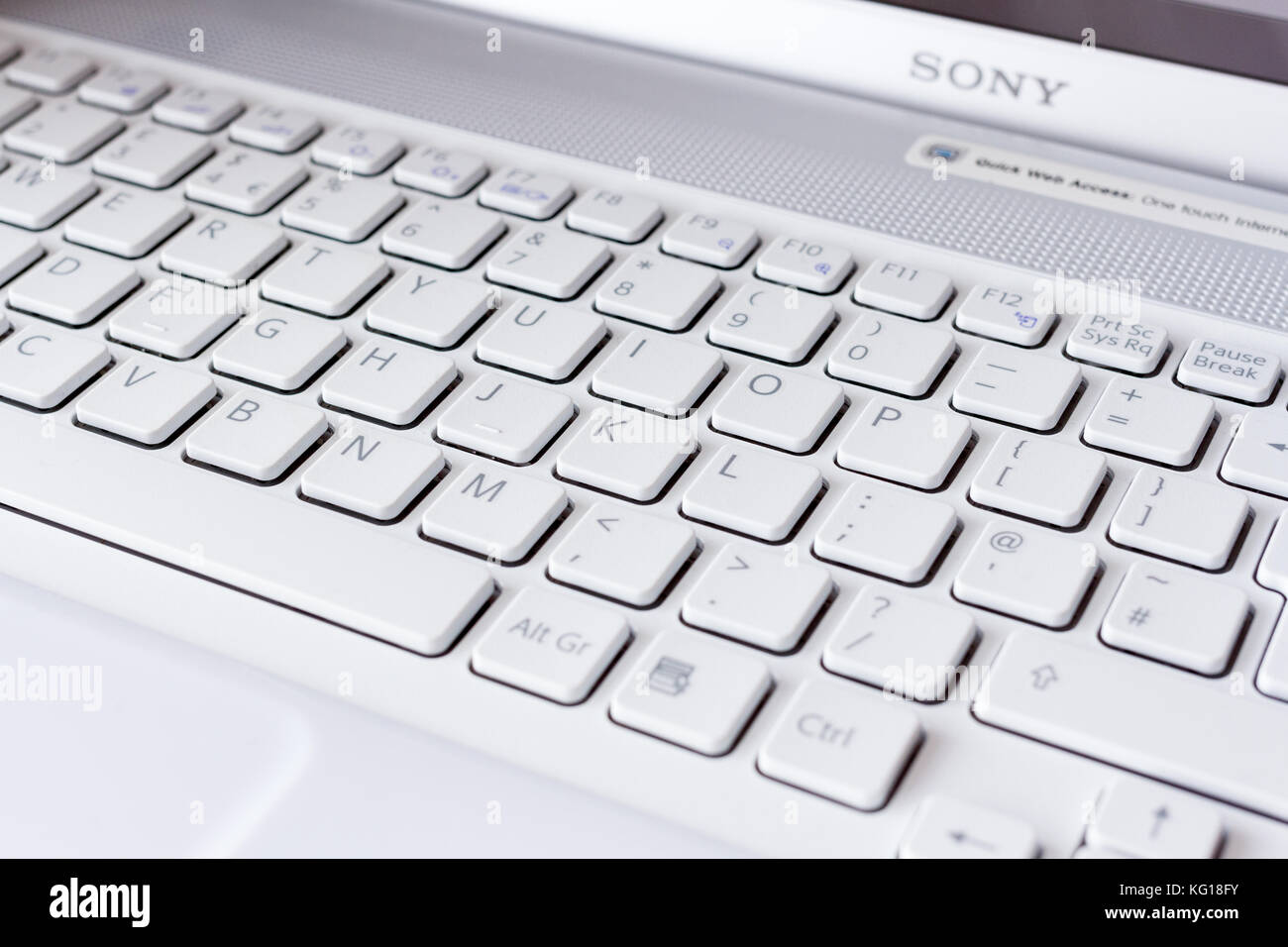 Laptop computer keyboard Stock Photo Alamy