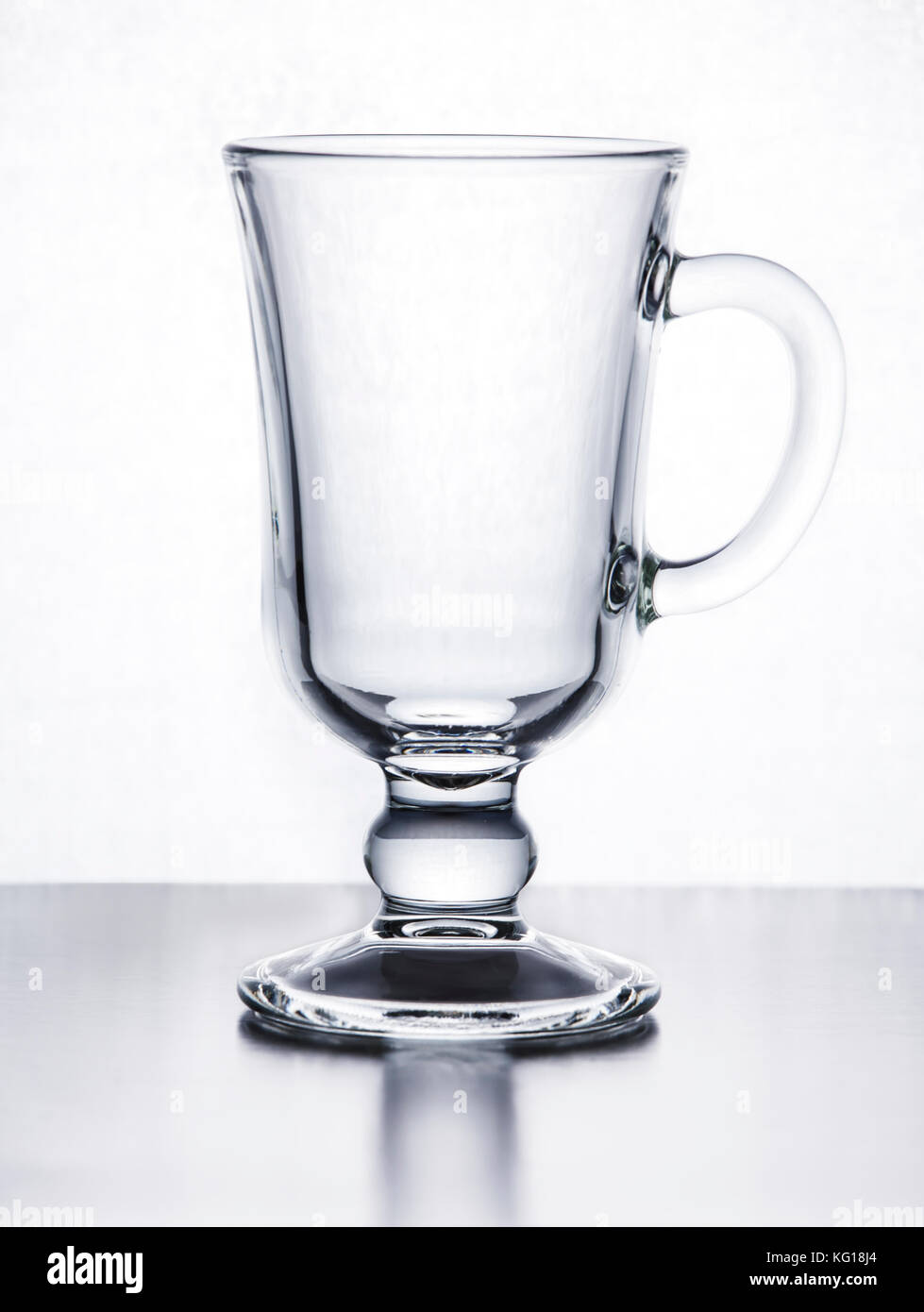 empty irish glass Stock Photo