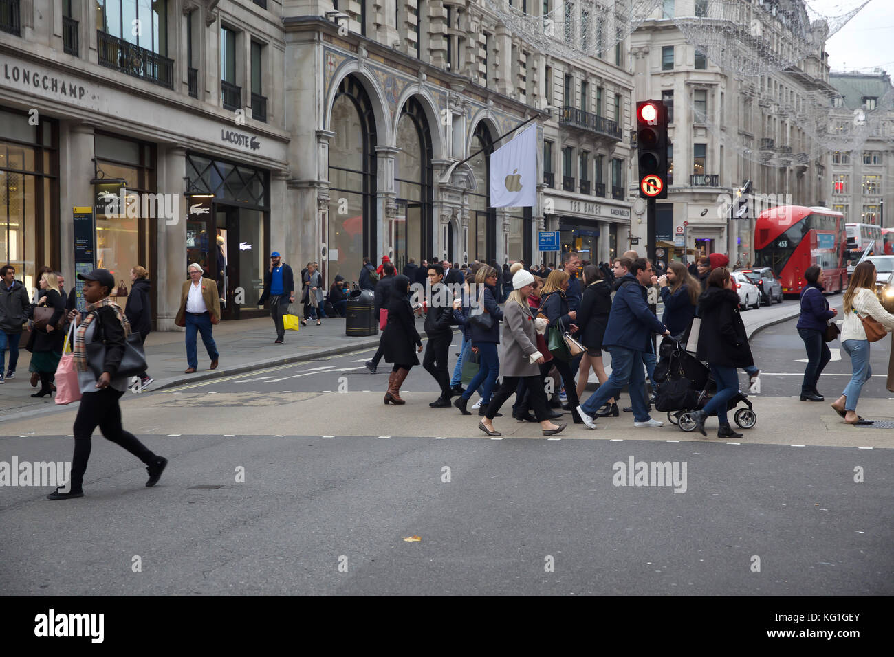 London, UK. 2nd Nov, 2017. Christmas shoppers start early in Regent Street London Credit: Keith Larby/Alamy Live News Stock Photo