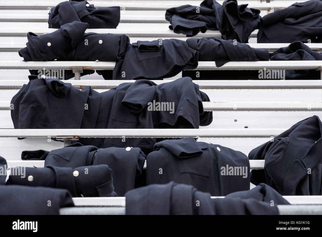 Jacket State Band October 28th, 2017: A detailed view of Ohio State Buckeye band member ...