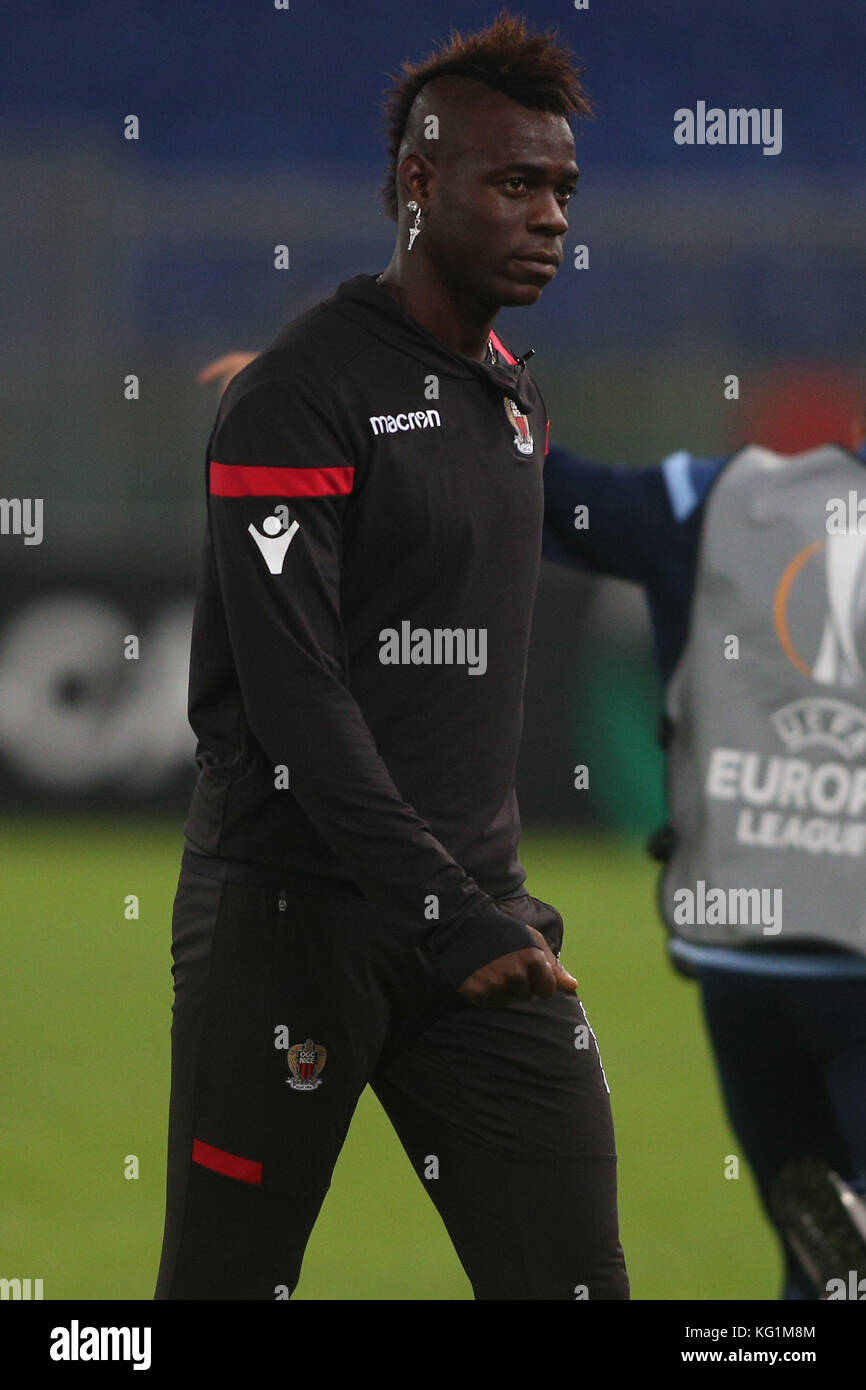 ROME, ITALY - NOVEMBER 02: Mario Balotelli during the UEFA Europa ...