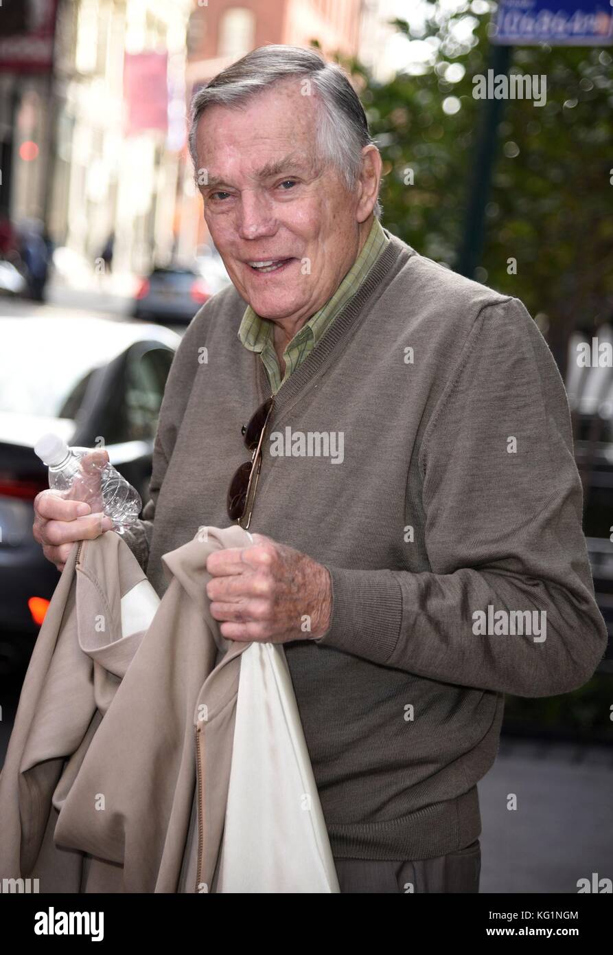 New York, NY, USA. 2nd Nov, 2017. Peter Marshall, seen at AOL BUILD to promote his new film WAIT FOR YOUR LAUGH out and about for Celebrity Candids - THU, New York, NY November 2, 2017. Credit: Derek Storm/Everett Collection/Alamy Live News Stock Photo