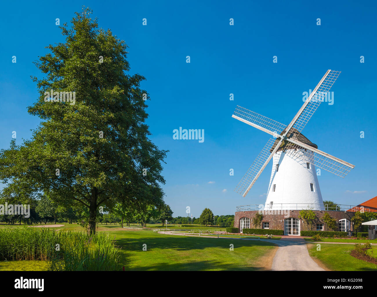 Krefeld Nordrhein Westfalen Germany Elfrather Muhle Stock Photo
