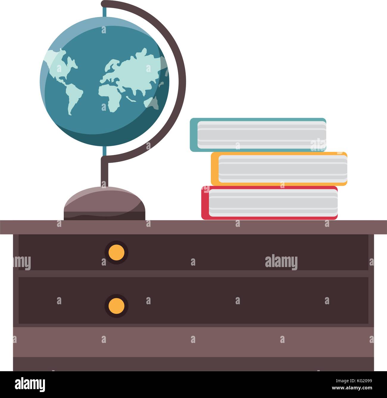 desk vector illustration Stock Vector Image & Art - Alamy