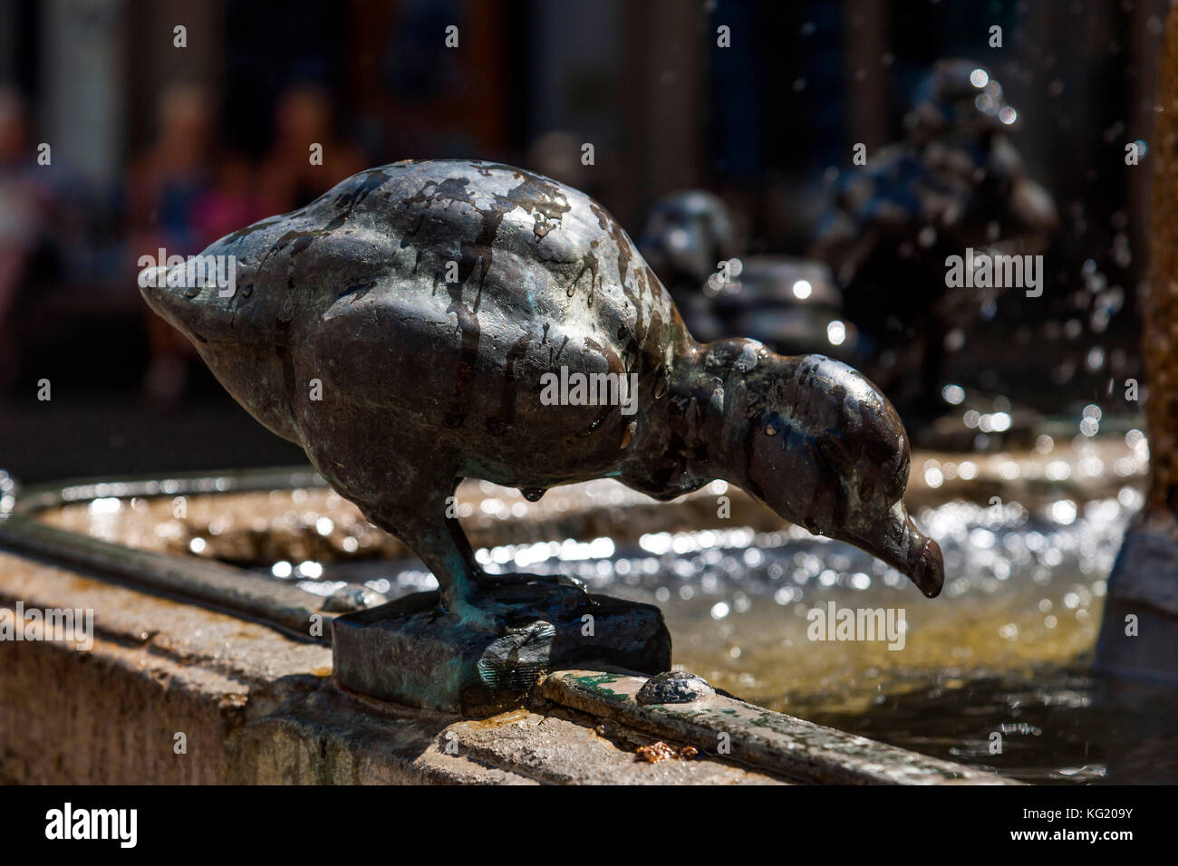 Krefeld, NordrheinWestfalen, Germany Entenbrunnen Stock Photo Alamy