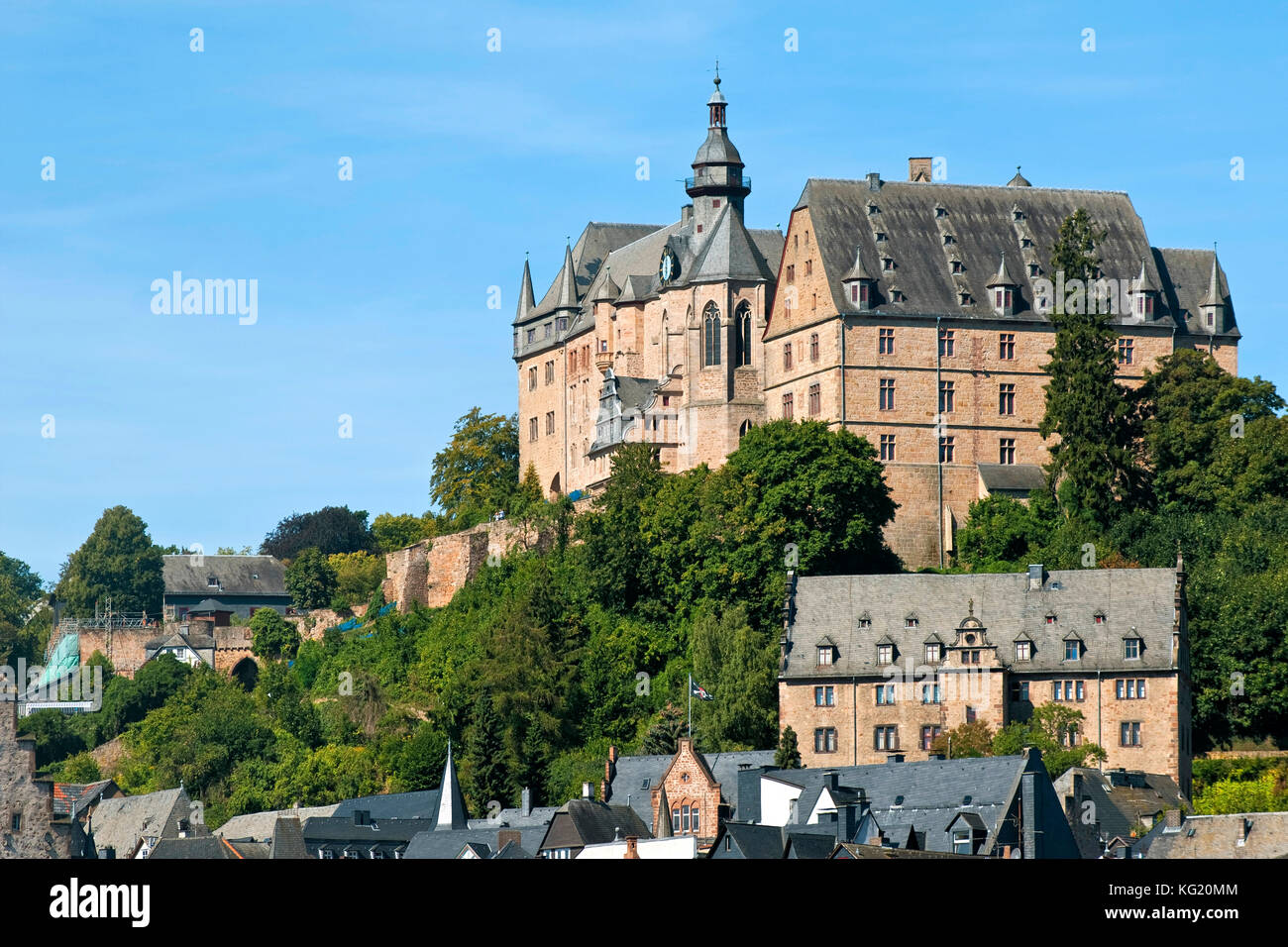 Marburg an der Lahn, Hessen :  Landgrafenschloss - ehemalige Landgräfliche Kanzlei Stock Photo