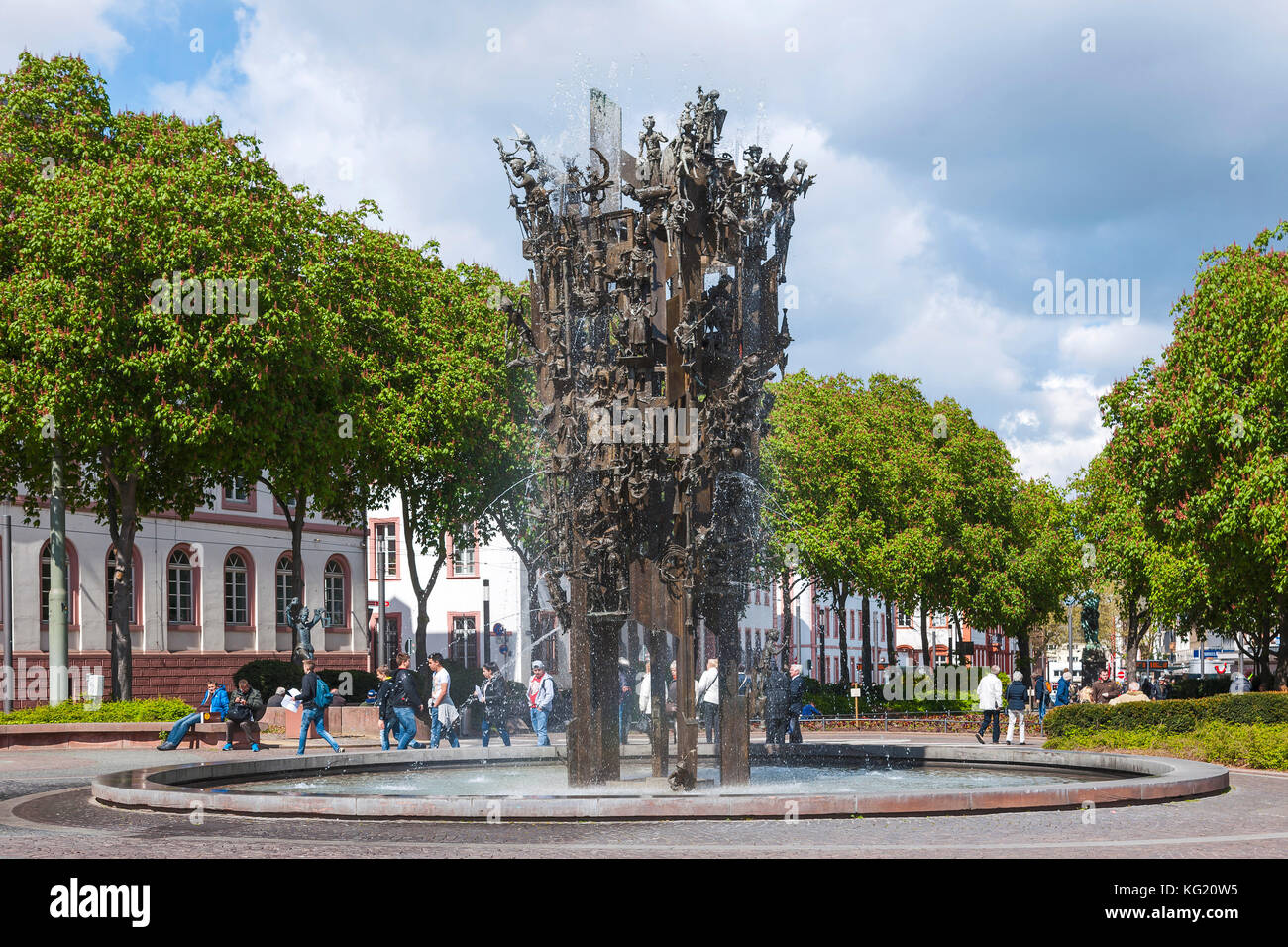 Mainz, RheinlandPfalz, Germany Fastnachtsbrunnen Stock Photo Alamy