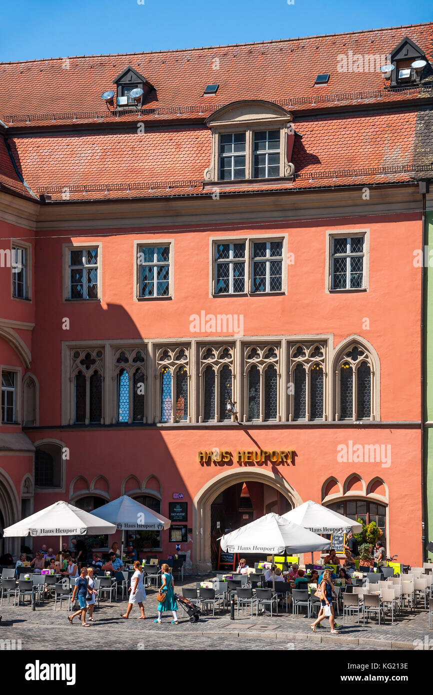 Regensburg Oberpfalz Bayern Germany Haus Heuport Am Domplatz