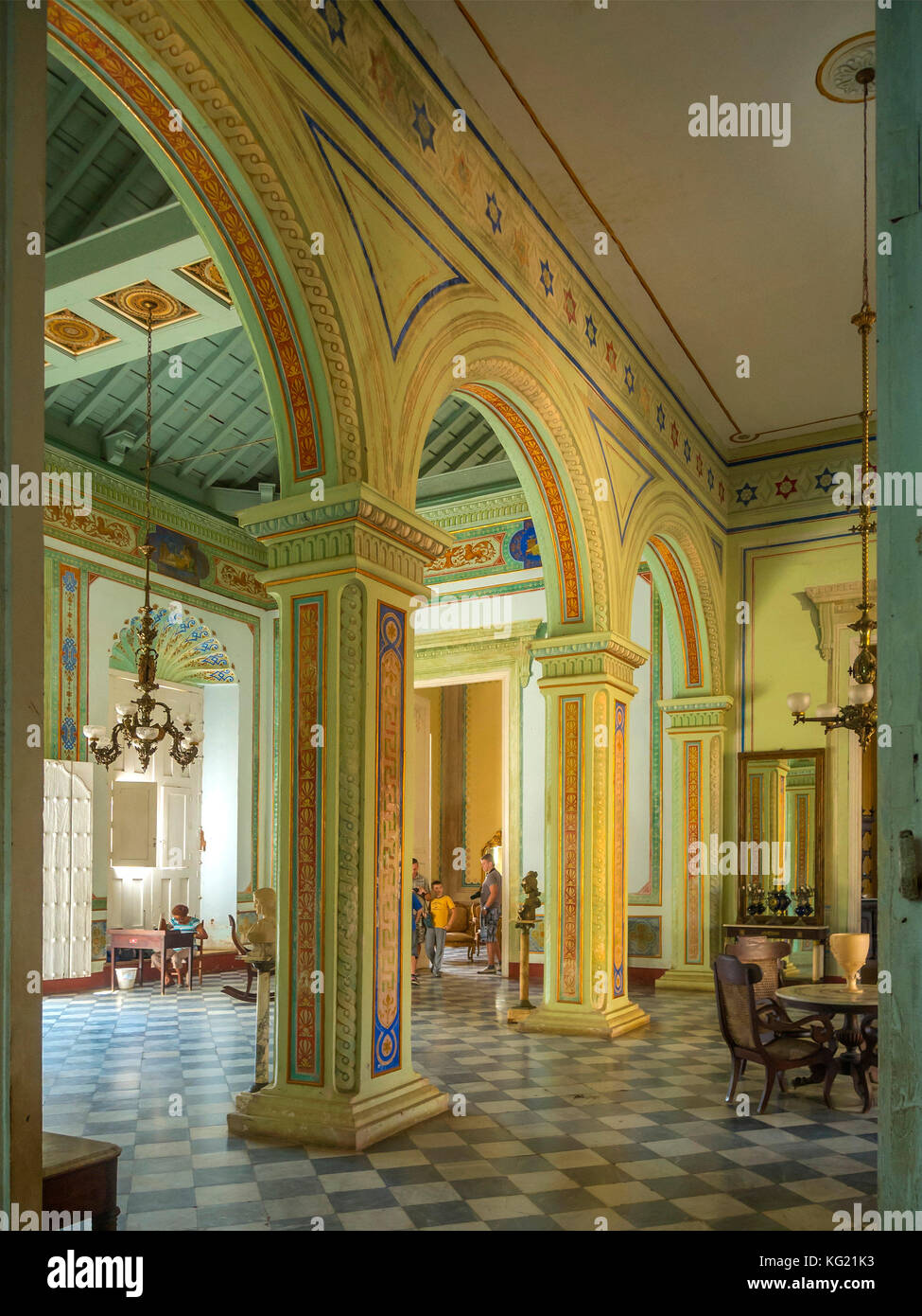 Trinidad, Cuba :  Museo de Historia de Trinidad - Palacio Cantero Stock Photo