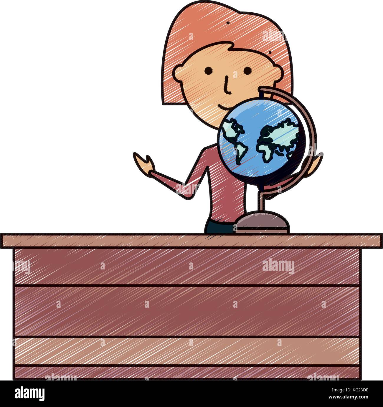 teacher woman vector illustration Stock Vector Image & Art - Alamy