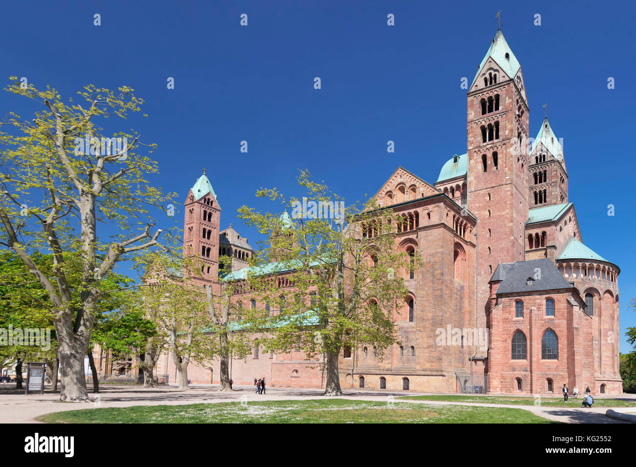 Kaiserdom Cathedral, UNESCO World Heritage Site, Speyer, Rhineland-Palatinate, Germany, Europe Stock Photo