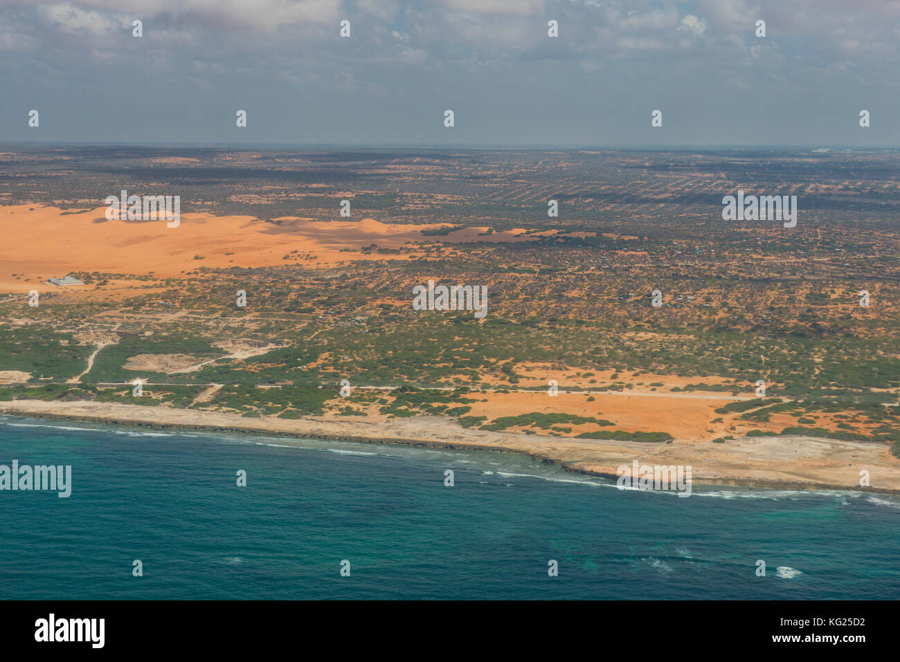 Coastline of Somalia, Africa Stock Photo